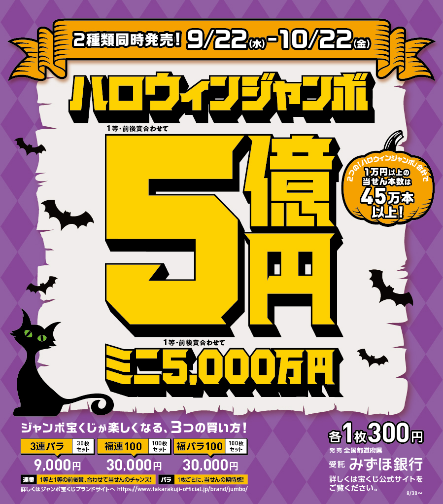 2種類のハロウィンジャンボを同時発売！｜｜マーサ21